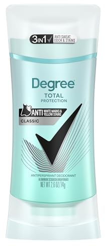 Degree UltraClear Antiperspirant Deodorant Black+White Anti White Marks and Yellow Stains Deodorant for Women 2.6 oz