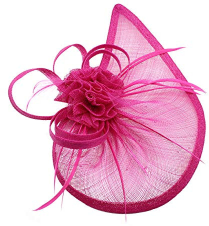 Finecy In - Ladies Wedding Races Cocktail Hat Occasion Fascinator (Fuschia)