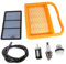 AISEN Luftfilter Satz mit Zündkerzen Primer Pumpe Benzinfilter für Stihl TS410 TS420 TS 410 TS 420 Trennschleifer Ersetz 4238 141 0300, 4238 140 1800