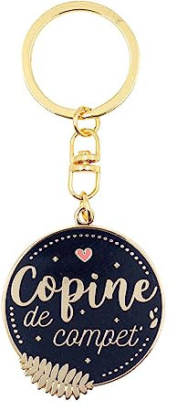 Manahia Porte clés Cadeau Copine - Copine de Compet' - Bijoux Copine - Cadeau Saint Valentin - Cadeau Noël Chérie - Anniversaire Meilleure Amie - Cadeau Amitié - Idée Cadeau Meilleure Amie