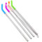 Große Trinkhalme, wiederverwendbar, 30.5 cm, extra lang, 8 mm, extra breit, Lebensmittelqualität, 18/8 Edelstahl, Saft, heiße Getränke – Set mit 4 + 2 Reinigungsbürsten