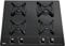 Teka GBC 64000 KBB - Placa Gas 4 Fuegos, Cristal, 60 cm, Negro