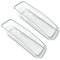 HAC24 2er Set Kühlschrank Korb Transparent Aufbewahrungsbehälter Organizer Kühlschrankbox Gemüse Obst Gefrierschrank Schubladenkorb 33 x 7,5 cm