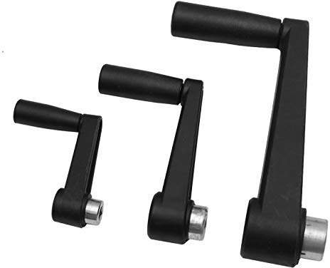 Maschinen Handkurbel Schwarz in 5 Aunahmengrößen auswählbar (Aufnahme: 8x8mm)
