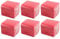 Hostelnovo - 600 Stück rote Tischservietten - Einwegpapier - Mikropunkt - 10x10cm (gefaltet) und 20x20cm (aufgeklappt) - Ideal für Catering-Events, Bars und Partys