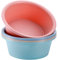 AVLA 4 Pack Round Plastic Wash Basin, 4.5 Quart Multipurpose Wash Basin Dishpan for Washing Dishes, PP Portable Dish Tub Design for Face Cleansing, Small Wash Basin for Home and Kitchen