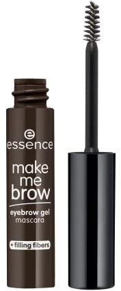 essence make me BROW eyebrow gel mascara, Augenbrauen, Nr. 06 Ebony Brows, schwarz, definierend, gelig, vegan, Mikroplastik Partikel frei, Nanopartikel frei (3,8ml)