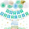 Mint Geburtstag Deko Seidenpapier Pompons Mintgrün HAPPY BIRTHDAY Banner Tortendeko Hellblau Papier Fächer Circle Girlande Gold Konfetii Türkis Kindergeburtstag Geburtstagsdeko Grün
