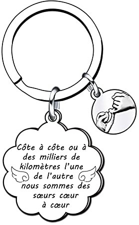 VZIUYTRE souers Porte-clés,Bons Amis Porte-clés Porte-clés pour Sœurs Amitié Porte-clés pour Femmes Fillee Cadeau de Noël
