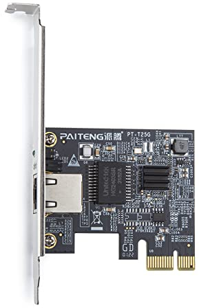 H!Fiber.com 2.5G Ethernet Netzwerk-Karte,RJ45 NIC,2.5GbE CNA,mit Realtek RTL8125 Chip,Unterstützung Windows Server/Linux/VMware (Nicht Unterstützung X11, MAC)