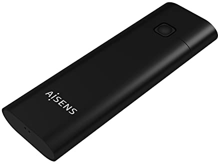 AISENS M.2 (NGFF) ASM2-020B NVMe auf USB3.2 GEN2 externes Gehäuse, Schwarz