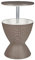 Mesa nevera gris pardo 48 cm polipropileno enfriador ajuste de altura Aisa
