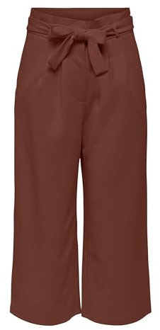 JdY Damen JDYTANJA Culotte Pant JRS NOOS Stoffhose, Cherry Mahogany, Large