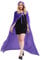 Cape à Capuche Velours Adulte Unisexe Halloween Cosplay Costume,Déguisement Vampire Fantaisie Médiéval Païen Robe De Sorcière(Violet,XL)