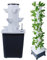 QUTBAG Hydrokultur-Turm-Anbausystem, Garten-Hydrokultur-Anbausystem, vertikaler Turm mit Hydratationspumpe, Adapter, Netztöpfen, Timer, für Kräuter, Obst und Gemüse 30Pods