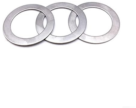 jiuxinyun 10 Stück M20 M22 M25 M28 M30 Edelstahl-Unterlegscheibe, ultradünne Dichtung, dünne Unterlegscheibe, Dicke 0,1 mm, 0,2 mm, 0,3 mm, 0,5 mm, 1 mm(Thickness 0.5mm,M22x28)