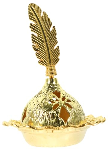 MAGICLULU 5st Aroma Räuchergefäß Dekoration Vintage Wohnkultur Schreibtischdekoration Schreibtischablage Weihrauchkegelbrenner Tischdekorationen Halter Büro Mittlerer Osten Legierung