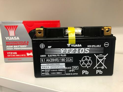Generico Batterie moto Yuasa YTZ10S (AGM SLA WC) pour Yamaha MT07 700 2014, 2015, 2016