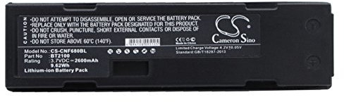 Cameron Sino Ersatz Akku für CINO 680BT, F680BT, F780BT; Cognex DataMan 8500, DataMan 8100, DataMan 9500, Dataman 8000, DataMan 8050X PN:CINO BT2100 2600mAh / 9.62Wh