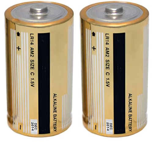 Simpletek - 2x LR20 Battery Type D MN1300 1.5 V | Long Life Battery | Suitable for Flashlight Remote Control Radio Alarm Electronic Devices (Pack of 2 Batteries)