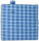 vidaXL Picknickdecke, Campingdecke mit Tragetasche, Reisedecke Faltbar Tragbar Pflegeleicht, Stranddecke Strandmatte, Blau Kariert Samt
