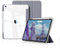 KVTVOU Coque pour iPad Air 11 Pouces M3/M2 (2025/2024), pour iPad Air 5ème/4ème (2022/2020 10,9 Pouces), Rangement de Stylet, Housse Transparente Claire Etui Antichoc, Veille/Réveil Auto, Violet