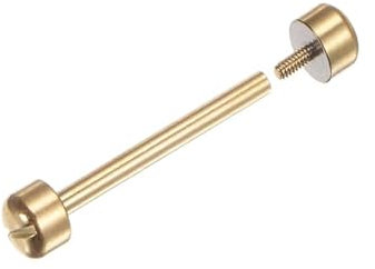 Uhrenreparatur-Verbindungsschraube, schlanker, gerader Uhrenstab mit abgerundetem Schraubkopf, Uhrenarmbandschraube für die Wartung der Uhr, gold, 20 mm, Minimalistisch