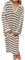 Pulloverkleid für Damen Oversized Streifen Hauskleid Langarm Revers Sweatkleid Überschnittene Schultern Herbstkleid V-Ausschnitt Winterkleid Knöchellang Maxikleid Loungewear Nachthemd