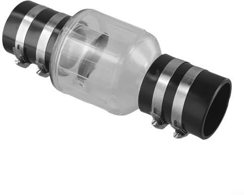 Réduit le bruit de marteau d'eau, clapet anti-retour transparent et silencieux, empêche le refoulement (5,1 cm)