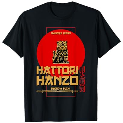 Hattori Hanzo - Sword & Sushi ein Samurai & Film Fan Präsent T-Shirt