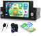 【Wireless】 CAMECHO 1 DIN MP3 Player con Wireless Carplay Android Auto Bluetooth5.0 Manos Libres,5.9 Pulgadas Car Radio Touch Display con FM Mirror Link Type-C y USB