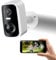 Cámaras de Seguridad inalámbricas para Exteriores, 2K, con batería, detección de Movimiento, Foco, Sirena, Alarma, cámara de vigilancia para Interiores con WiFi, visión Nocturna a Color