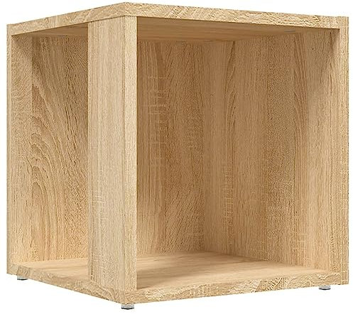 HEFZGDB Beistelltisch Sonoma-Eiche 33x33x34,5 cm Holzwerkstoff Esstisch Beistelltisch Couch Stubentisch Beistelltisch Sofa für Schlafzimmer Arbeitszimmer Balkon Speisesaal