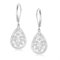 ALEXCRAFT Tropfen Ohrringe Silber 925 post Hängend Hohle Blume mit Zirkonia Leverback Dangle Silver Earrings für Frauen Freundin Mama Mädchen