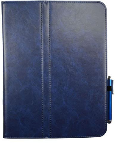 Étui pour Galaxy Tab 3 10.1 modèle GT-P5200 P5210, étui à rabat en cuir pour tablette Samsung Galaxy Tab 4 10.1 SM-T530 T531 T535 avec support (bleu foncé)