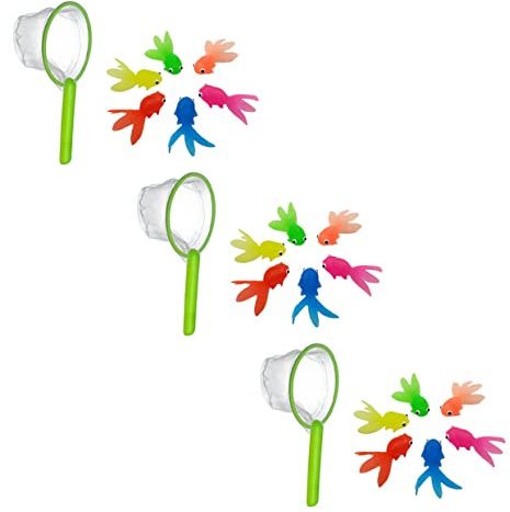 UPKOCH 3juegos Juguetes Acuáticos Forma De Pez De Juguetes Acuáticos para Peces De Colores Divertidos para Jugar La Piscina Bañera