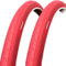 YUMEIGE 700 23c Reifen 2er-Set Farbreifen 700 x 23c Rennrad 700x23c 23-622 Drahtreifen Fahrrad Vorder- und Hinterräder Rot