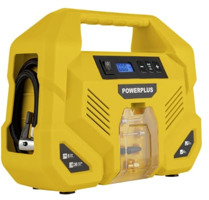 Powerplus Kompressor POWX1707 - Kompressor 8 bar, Nenndruck von 2,1 bar