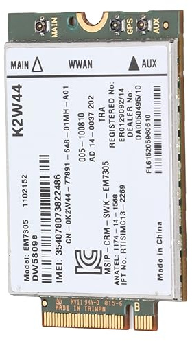BONKZEBU Best 4G Module Fast DW5809e Network Card for E5550 E7250 E5450 E5250 E5550, Plug and Play for Laptop