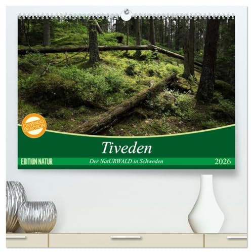 Tiveden, der NatURWALD in Schweden (hochwertiger Premium Wandkalender 2026 DIN A2 quer), Kunstdruck in Hochglanz: Urwaldimpressionen aus Schweden (CALVENDO Natur)
