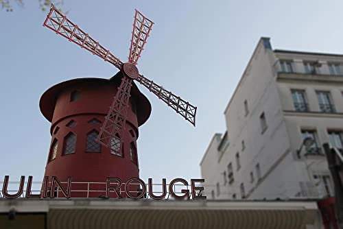 hansepuzzle 12677 - Moulin Rouge Puzzle 2000 Teile - Gebäude Puzzle mit hochwertiger Aufbewahrung: Kartonbox und wiederverschließbarem Beutel - Format 90 × 60 cm