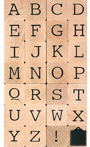 Artemio 2 cm Alphabet Großbuchstaben Briefmarken Set