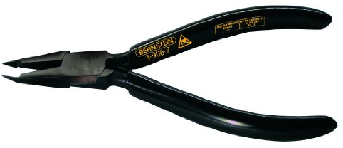 Bernstein Werkzeug ESD-Spitzenschneider, 125 mm Durchmesserhne Wate, brüniert, schwarze ableitfähige Tauchisolation, 3-906-7