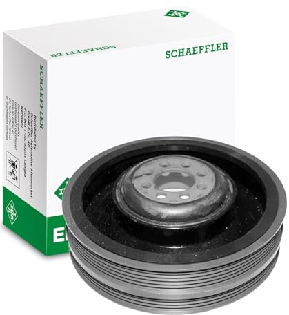INA 544 0061 10 Riemenscheibe Kurbelwelle 190mm Kurbelwellenriemenscheibe Kompatibel mit AUDI A4 Avant 8ED, B7 059105251AC 059105251M
