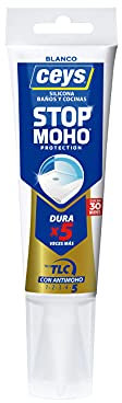 CEYS - Silicona Blanca Stop Moho Xpress, Tubo 125 ml, Blanco