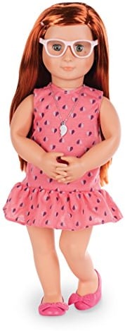 Our Generation – Bewegliche 46 cm Künstlerpuppe – Grüne Augen & rote Haare – Kunstzubehör – Fantasiespiel – Spielzeug für Kinder ab 3 Jahren – Sabina