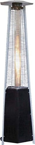 Domus Stufa a Gas Piramide Fungo da Esterno 12 Kw, Design a Piramide e Fungo, Montaggio su Pavimento, Piedistallo, Riscaldamento Esterno Gas Patio Giardino, 12000 Watt