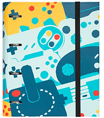 Grupo Erik Ringordner - Ordner A4 Gamer - Gaming Ordner - Gameration Aktenordner 2 Ringe - Ringbuch DIN A4 - A4 Ordner für Ihre Dokumente, das Lernen oder die Arbeit
