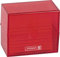 Brunnen 102058023 Karteikasten, 8, 5 x 7, 5 x 4, 8 cm (für A8 Karteikarten), Polystyrol, Red, Colour Code