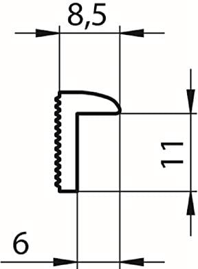 effeff Aufschraubstück Modell 19.4320011 40, Lochabstand 33 mm